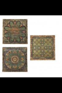 OUT OF STOCK SET OF 3 TAPESTRY INSPIRED WOOD PANELS [901372]